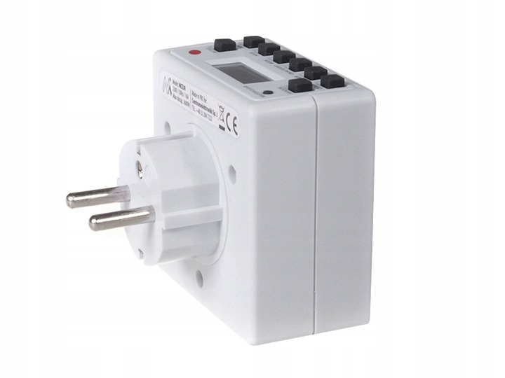 WYLACZNIK WŁĄCZNIK BOJLER PROGRAMATOR CZASOWY CYFROWY TIMER MOCNY 16A 3600W