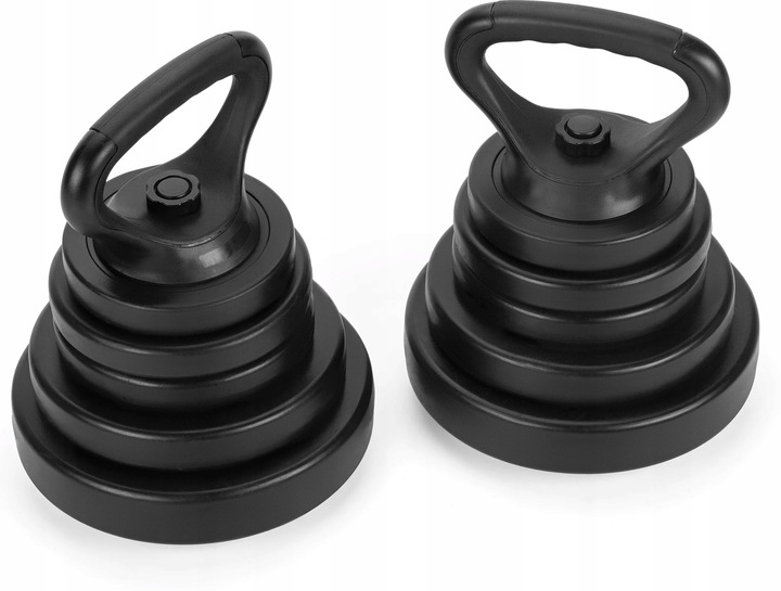 HANTLE REGULOWANE KOMPOZYTOWE ZESTAW 2X20KG + HANTEL KETTLEBELL GYMTEK
