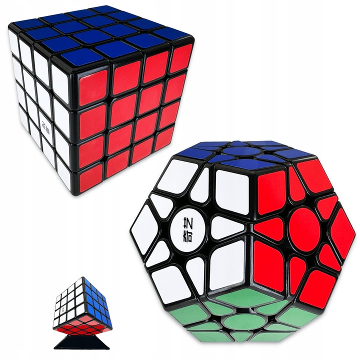 ZESTAW KOSTEK 4X4 + Megaminx QiYi ORYGINALNA PROFESJONALNA SZYBKA KOSTKA