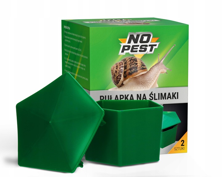 SKUTECZNA PUŁAPKA NA ŚLIMAKI PRZECIW ŚLIMAKOM SNAIL TRAP NO PEST (2 SZT)