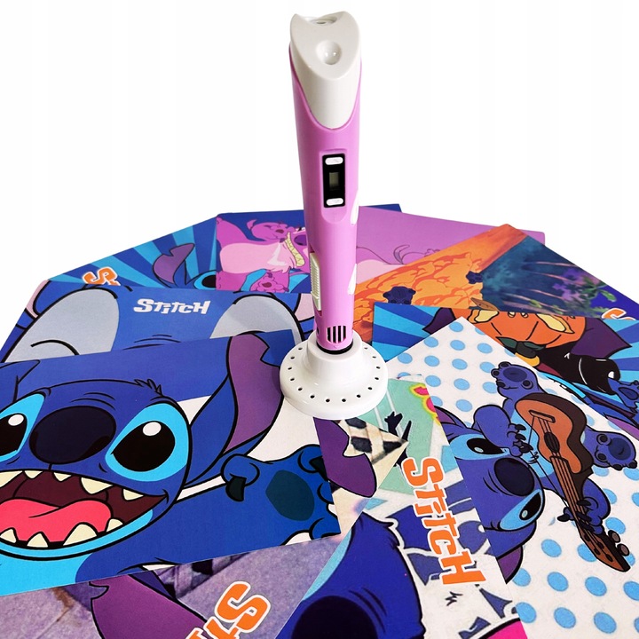 DŁUGOPIS 3D LILO I STICH ZESTAW PREZENT WKŁADY PEN DRUKARKA SZABLONY STITCH