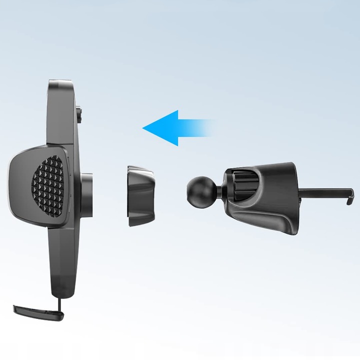 UCHWYT WIESZAK NA TELEFON NA KRATKĘ WYLOT POWIETRZA DO SAMOCHODU Z PRZYCISK