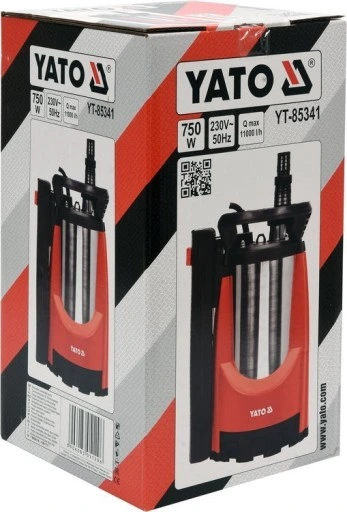 POMPA ZATAPIALNA DO WODY BRUDNEJ CZYSTEJ 750W INOX