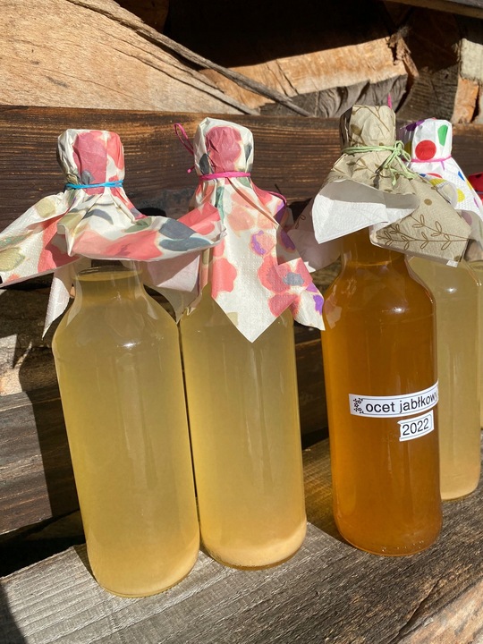 OCET JABŁKOWY BIO NIEFILTROWANY ŻYWY NIEPASTERYZOWANY MATKA OCTOWA 500 ml