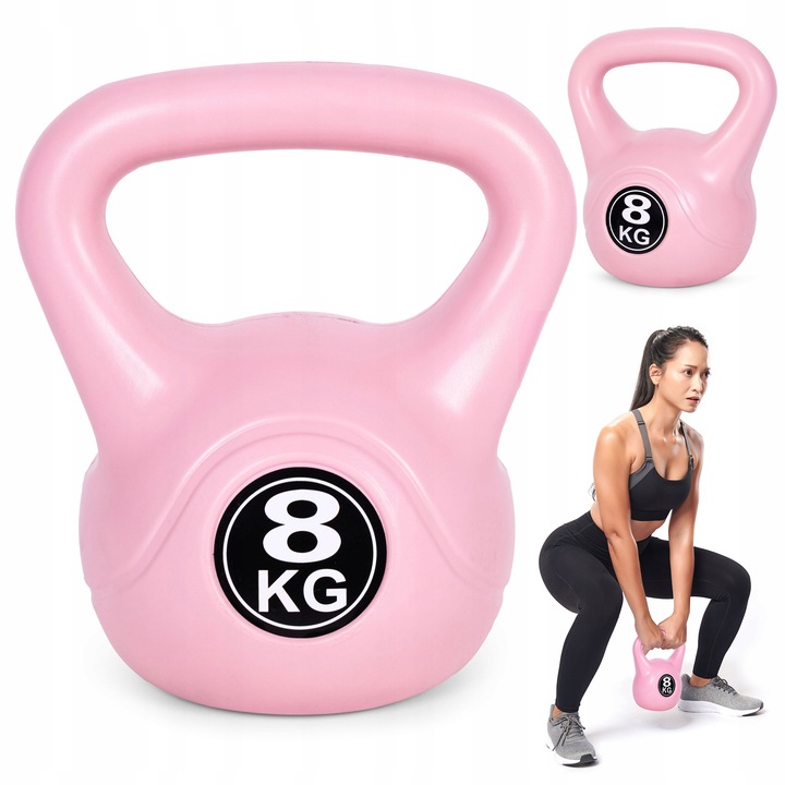 Kettlebell kettle 8 kg do ćwiczeń hantla kula odważnik obciążenie ciężar