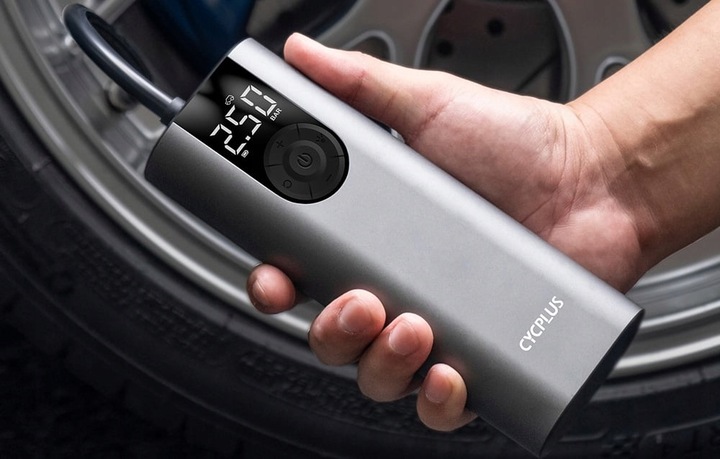 Cycplus Mocna Pompka Rowerowa Elektryczna Lekka Przenośna Bezprzewodowa