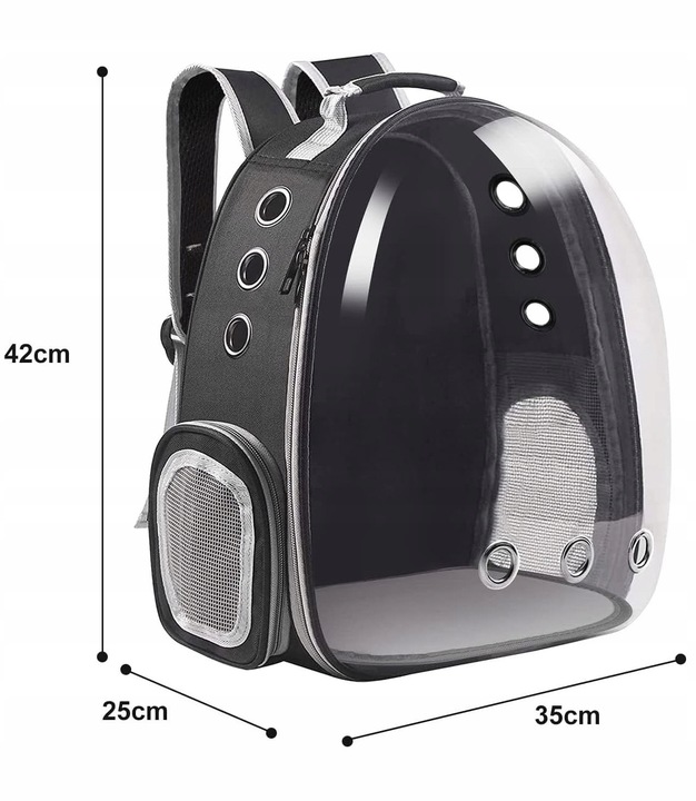 TRANSPORTER TORBA PLECAK KOTA PSA PRZEŹROCZYSTY