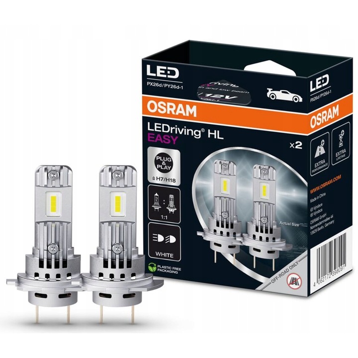 Osram Żarówki Samochodowe Led H7/H18 6000K Easy