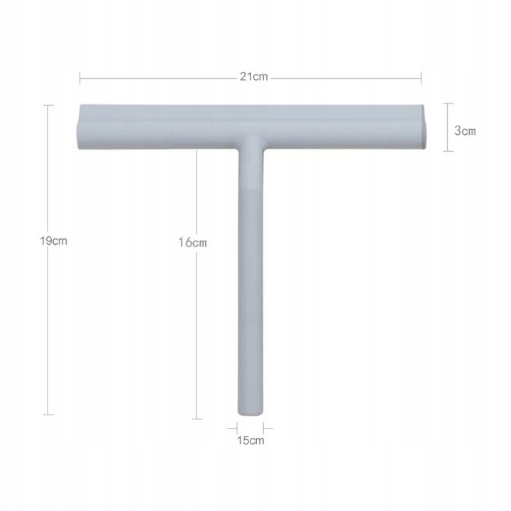 ŚCIĄGACZKA DO KABINY PRYSZNICOWEJ SZYB Z HAKIEM