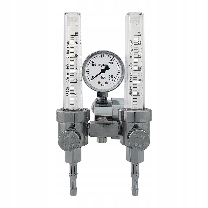 REDUKTOR BUTLOWY Argon CO2 z 2 rotametrami SHERMAN