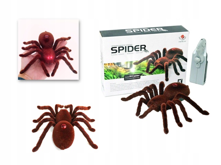 PAJĄK TARANTULA ZDALNIE STEROWANY RC + PILOT 8+