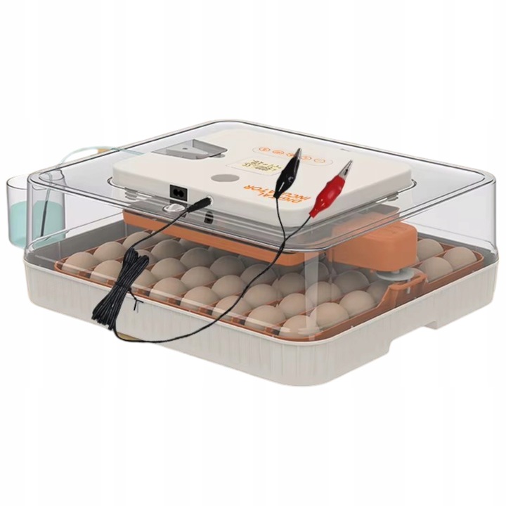 Inkubator Automatyczny 56H 56 Jaj Z Owoskopem 12V Klujnik Wylęgarka Drobiu