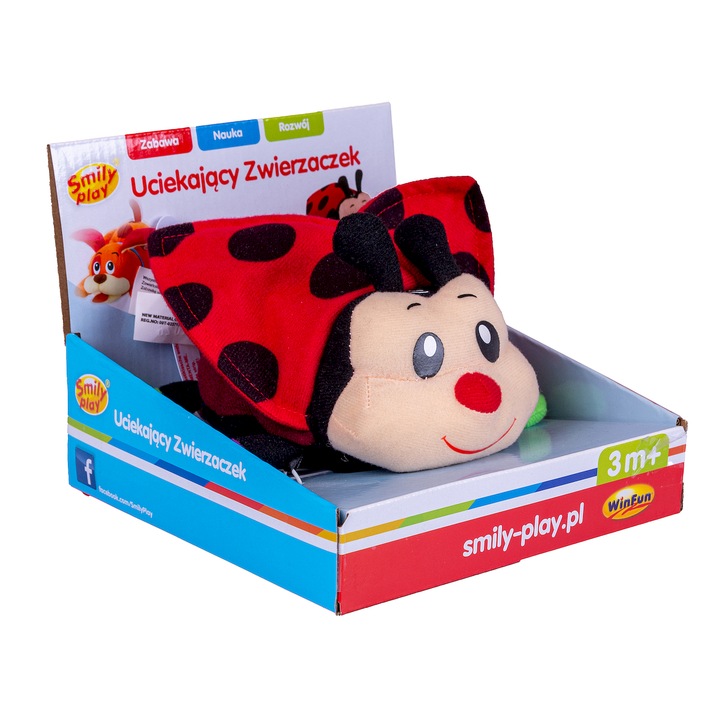 Smily Play Uciekająca Biedronka do Raczkowania Wibruje, Ucieka, Zabawka 3m+