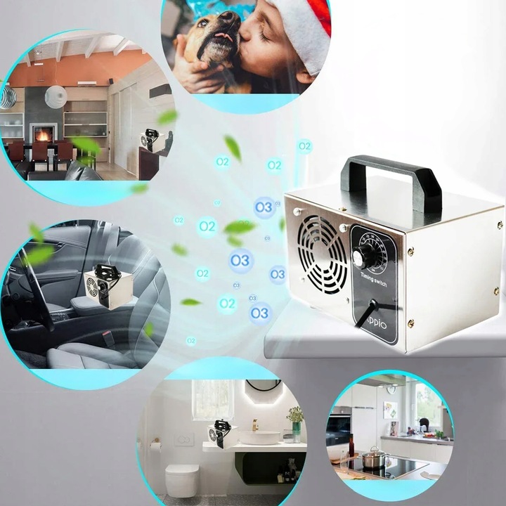 GENERATOR OZONU OZONATOR OCZYSZCZACZ CZASOMIERZ NEUTRALIZATOR ZAPACHU