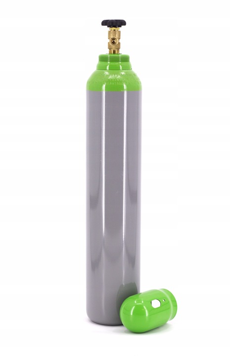 MIX (82% AR + 18% CO2)Butla 8L 150BAR PEŁNA NOWA + Reduktor MINI