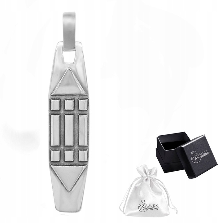 Zawieszka Srebrna pr. 925 Wisiorek SYMBOL ATLANTÓW Srebro Oksydowane