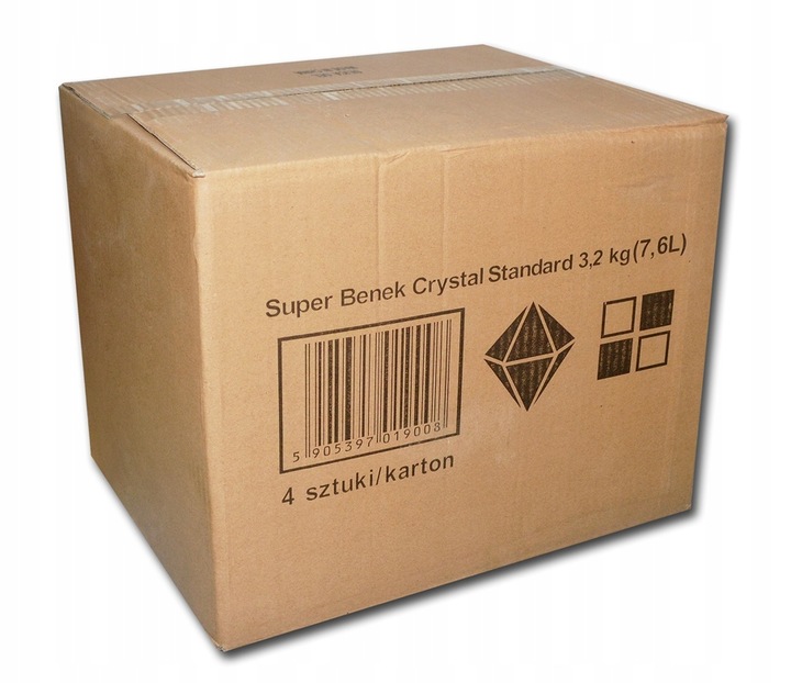 Benek Crystal 4x7,6L Żwirek Silikonowy dla kota