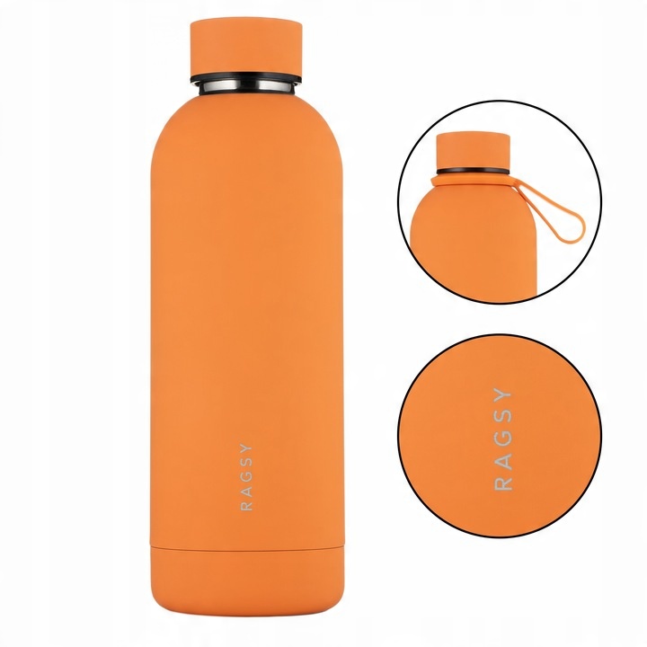 Butelka Termiczna Mojo 500 ml BPA FREE 12/24H - Orange/Pomarańczowa