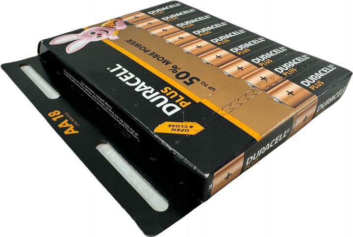 Bateria alkaliczna Duracell Plus AA LR6 MN1500 18 sztuk ORYGINAŁ