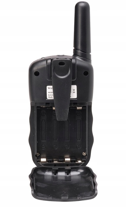 WALKIE TALKIE DLA DZIECI KRÓTKOFALÓWKA 2 SZT. ZASIĘG 3KM LATARKA CZARNE