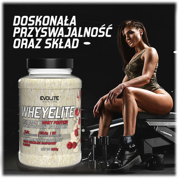 EVOLITE WHEYELITE 900g BIAŁKO KONCENTRAT IZOLAT PROTEIN WPC80 WPI SERWATKA