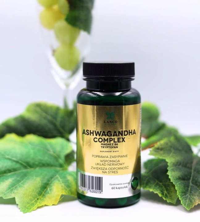 ASZWAGANDA + mocne dodatki - aż 60 kapsułek