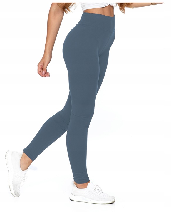 Legginsy z Wysokim Stanem Kryjące Getry Klasyczne Miękkie Wygodne MORAJ S/M