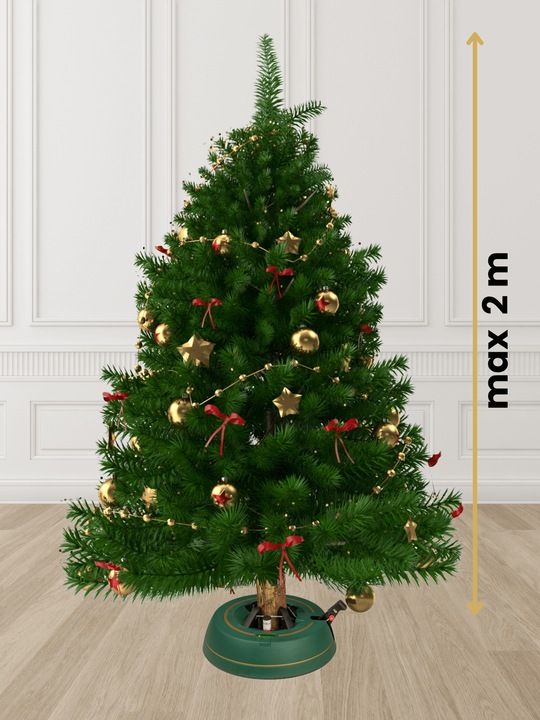 STOJAK CHOINKOWY KAMAI PODSTAWKA NA CHOINKĘ 2M + GRATIS 100 LAMPEK LED