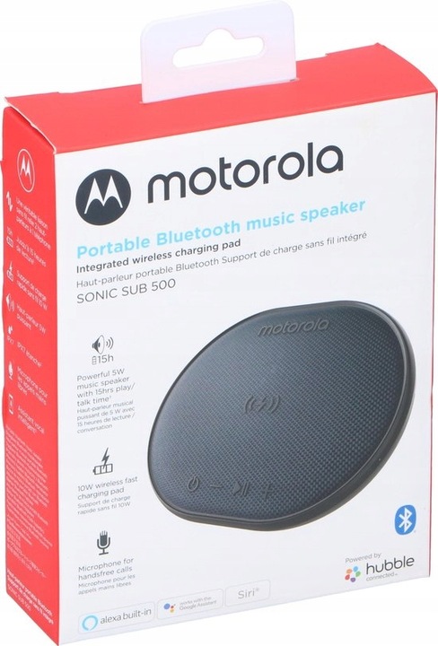 Głośnik BT Motorola Sub 500 z ładowarką indukcyjną