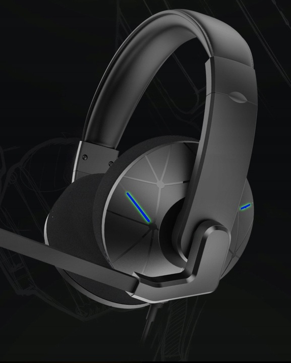 Słuchawki z mikrofonem gamingowe dla graczy A3 USB