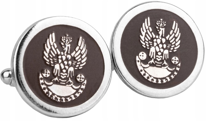 Męskie Spinki do Mankietów i Krawata Wojsk Lądowych Zestaw 841A/MON