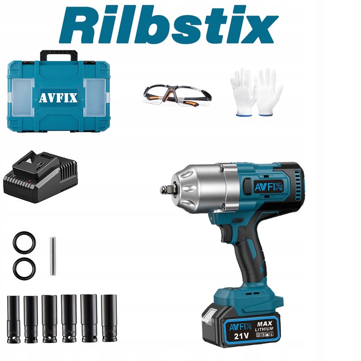 Klucz Udarowy Akumulatorowy do KÓŁ 21V 1/2'' AKU 4.0Ah