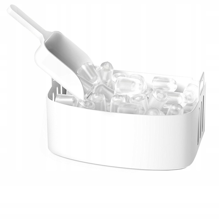 MOCNA KOSTKARKA DO LODU MASZYNA DO KOSTEK INOX S/L 12kg/dzień 240W+GRATIS