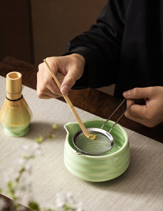 BAMBUSOWY ZESTAW PREZENTOWY DO HERBATY MATCHY CHASHAKU NEKIT