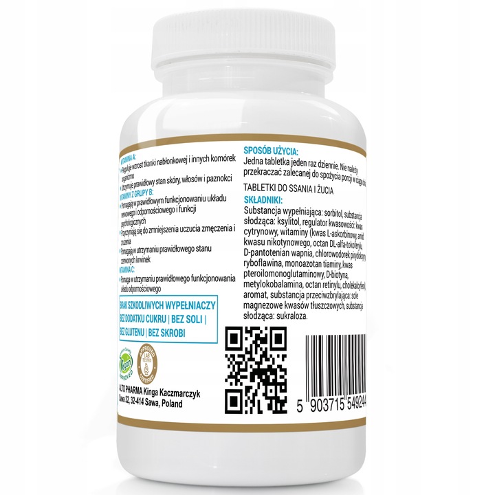 Multiwitamina JUNIOR DLA DZIECI DO SSANIA 2x120t