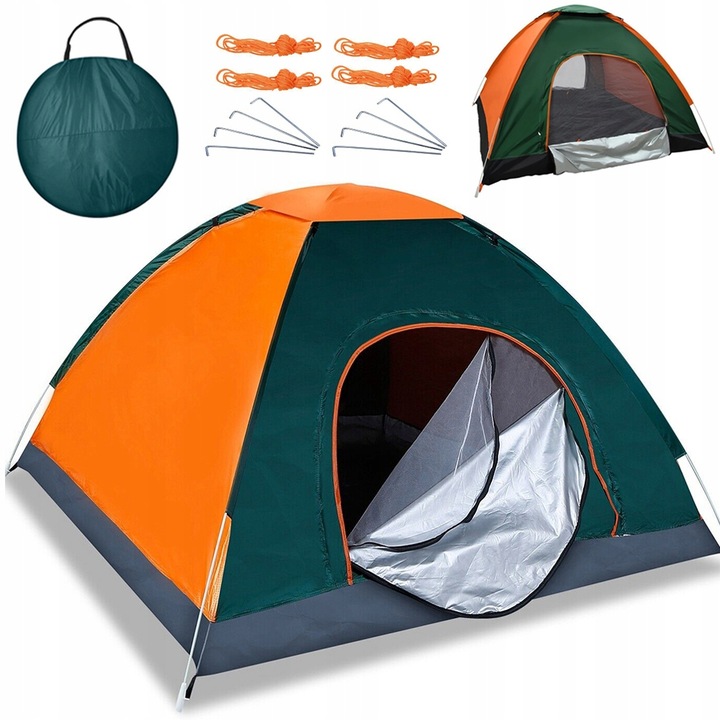 NAMIOT SAMOROZKŁADAJĄCY AUTOMATYCZNY TURYSTYCZNY 4 OSOBOWY KEMPINGOWY 2X2m