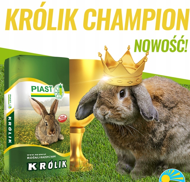 Piast pasza karma Królik Tucz granulat dla królików 25kg