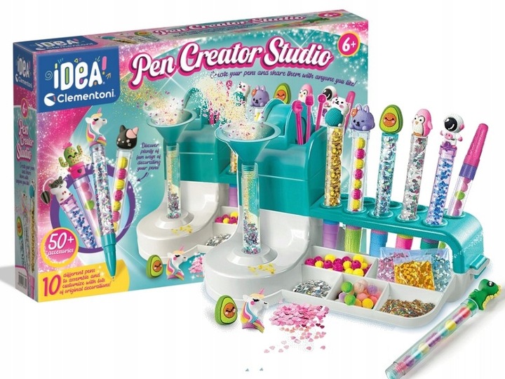 CLEMENTONI CREA IDEA FABRYKA DŁUGOPISÓW stwórz swój niepowtarzalny długopis