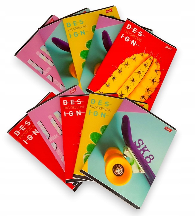 10 x ZESZYT w KRATKĘ A5 60 kartek ZESTAW