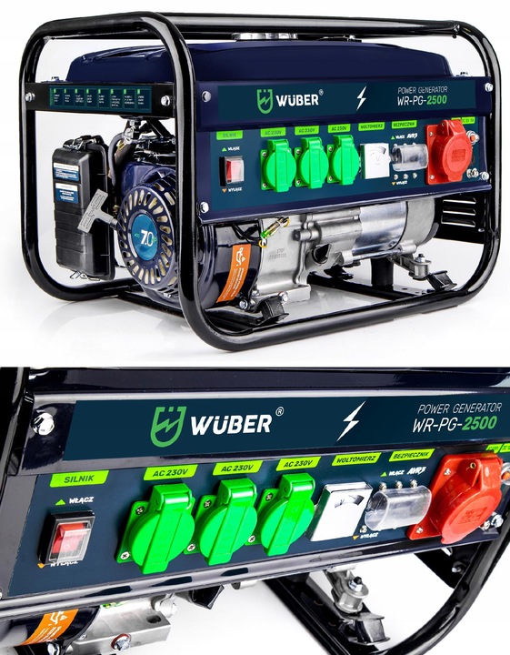 AGREGAT PRĄDOTWÓRCZY GENERATOR PRĄDU 6,5KM 2500W AVR