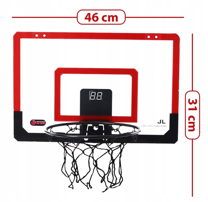 Koszykówka dla dzieci INTERAKTYWNA TABLICA LICZNIK DŹWIĘK ŚWIATŁA kosz gry