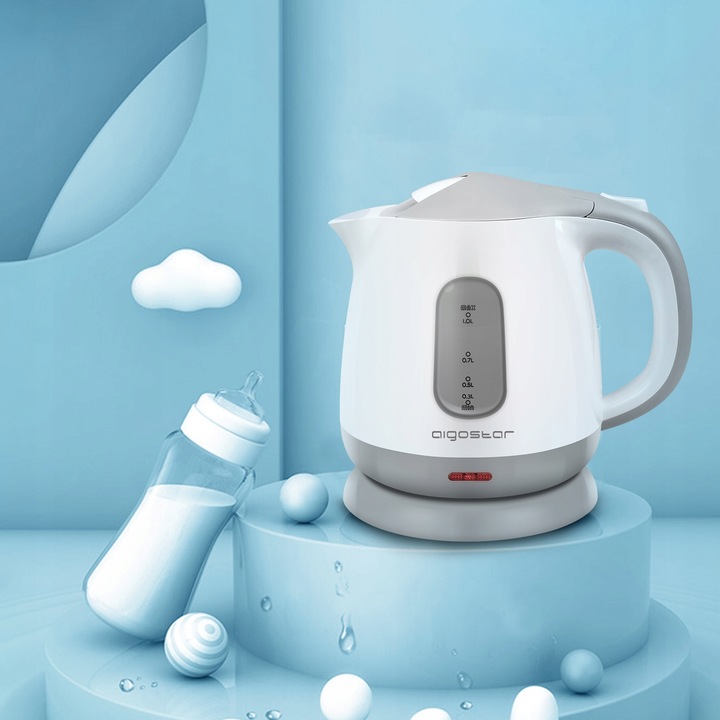 Maly Czajnik Elektryczny 1L Aigostar Juliet 1100 W srebrny/szary