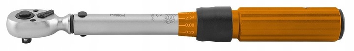 KLUCZ DYNAMOMETRYCZNY DWUKIERUNKOWY 1/4 5-25Nm NEO 08-821