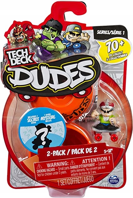 TECH DECK DUDES MINI DESKOROLKA FIGURKA 2-PAK