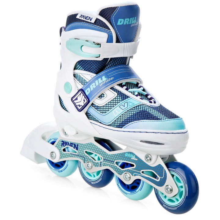 Rolki Regulowane RAVEN Drill White/Mint 38-42