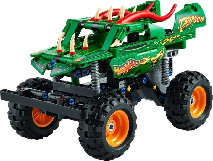 LEGO Technic Monster Jam Dragon Napęd PullBack 2w1 42149