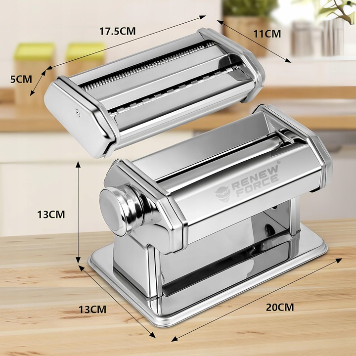 MASZYNKA DO MAKARONU I CIASTA RĘCZNA KRAJARKA KRAJALNICA STAL NIERDZEWNA XL