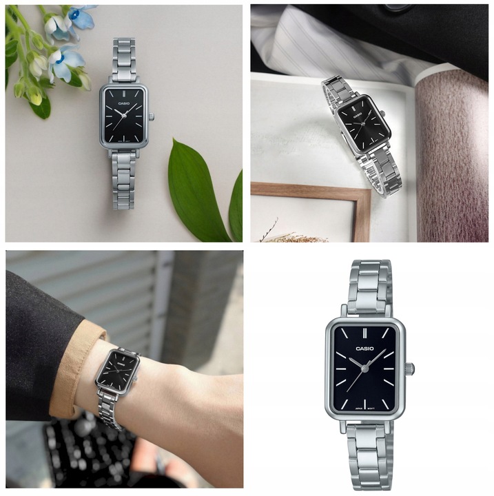 ZEGAREK DAMSKI CASIO LTP-V009 srebrny bransoletka + BOX + GRAWER