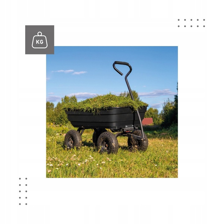 Wózek Ogrodowy Taczka Przyczepka GREGMAN Cart 2.0 120l do 200kg