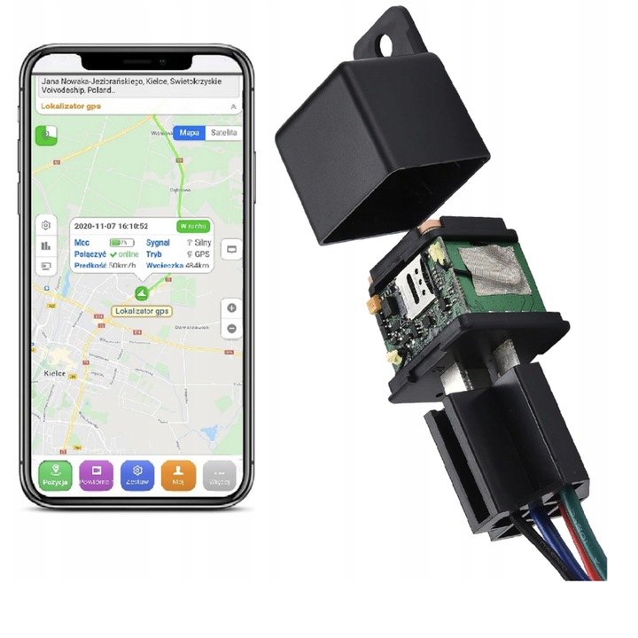 Lokalizator GPS odcięcie paliwa pojazdu przekaźnik